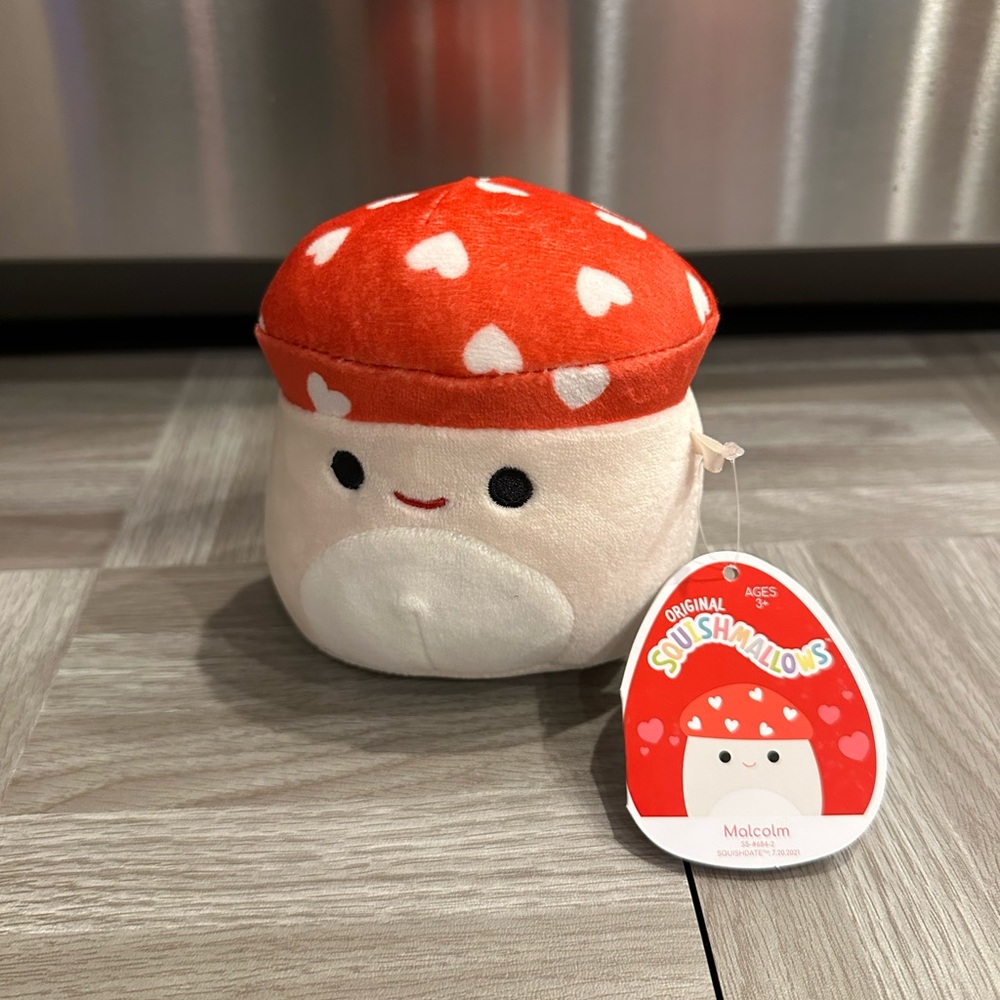 Squishmallow- Malcolm Mushroom Valentines ‘22